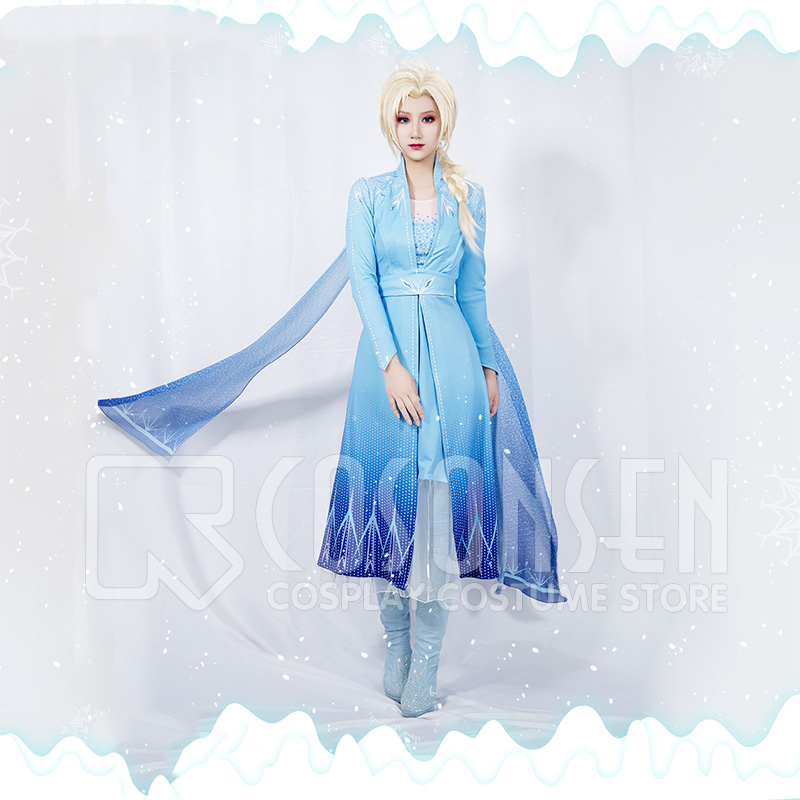 アナと雪の女王2 エルサ アドベンチャー 衣装 コスプレ | swatmine.com